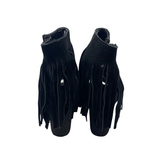 Carlos by Carlos Santana black suede fridge open toe booties size 9.5 - Picture 4 of 9